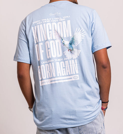 Born From Above Graphic Tee- Sky Blue