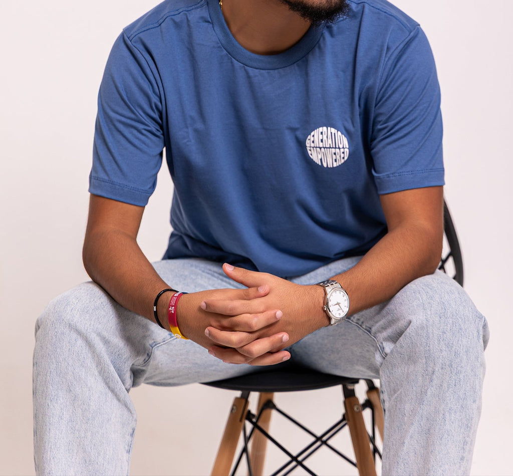 Generation Empowered Graphic Tee- Ocean Blue